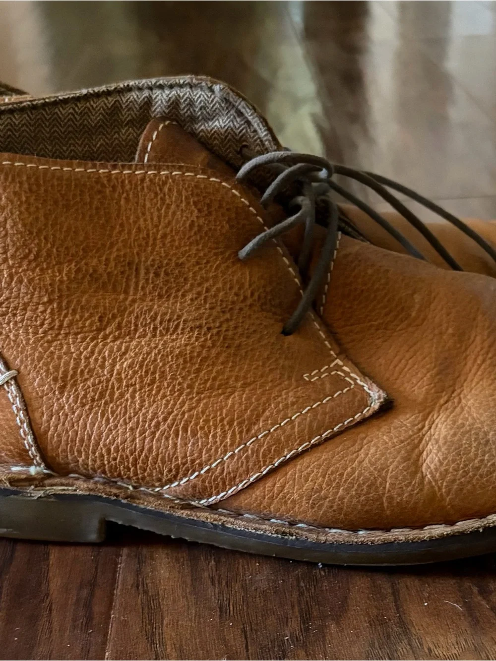 Men’s Tan Brown Leather Chukka Boots